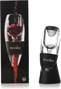 Carafe à Vin - Aérateur De Vin - Incl. Tamis Et Support - Aération 3 Voies - Accessoires De Vêtements Pour Bébé Vin