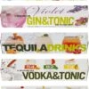 Pack D'expérience Te Tonic De 5 Nanopacks Différents Pour Les Cocktails Tequila, Gin, Vodka