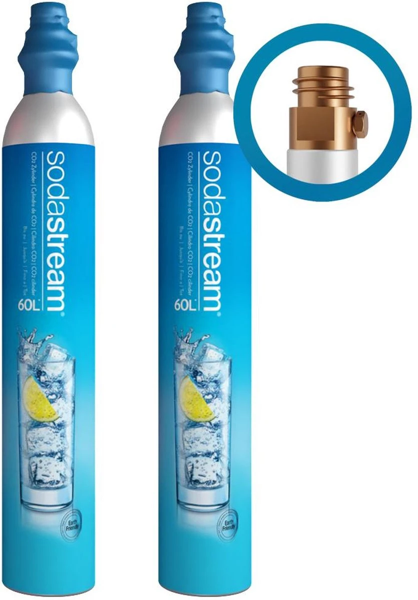 SodaStream Pas Cher - Pack Duo De Bouteilles De Dioxyde De Carbone De Rechange - 2x60L 2 SodaStream Pas Cher - Pack Duo De Bouteilles De Dioxyde De Carbone De Rechange - 2x60L – Image 2
