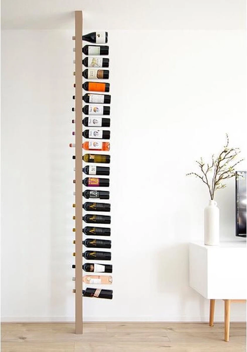 Wijnpaal Clean - Casier à Vin En Bois Pour 20 Bouteilles De Vin Au Design Unique Et Moderne 1 Wijnpaal Clean - Casier à Vin En Bois Pour 20 Bouteilles De Vin Au Design Unique Et Moderne