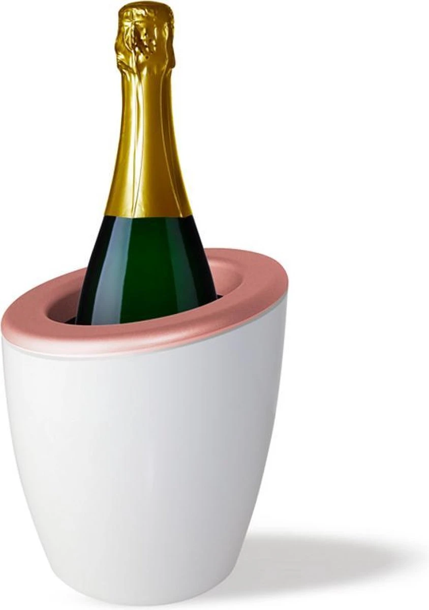 Mix DEMI - Design Champagne Cooler / Wine Cooler - Italian Design - Sans Glace, Avec Des Packs De Glace - Wit / Rose D' Or 1 Mix DEMI - Design Champagne Cooler / Wine Cooler - Italian Design - Sans Glace, Avec Des Packs De Glace - Wit / Rose D' Or