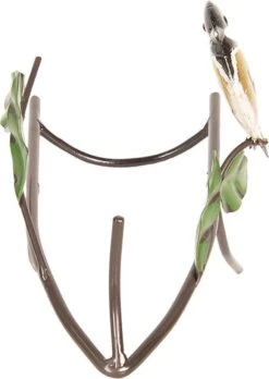 CLAYRE & EEF | PORTE-BOUTEILLE AVEC OISEAU 21 * 12 * 16 CM | NOIR | LE FER | OISEAU | 6Y3381 -Cuisine Fournitures Magasin 852x1200 1