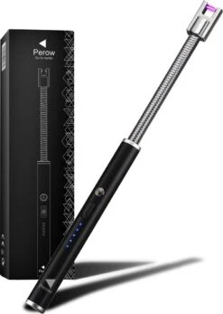 Briquet électrique Long Rechargeable Pliable - Briquet Pliable - Briquet Plasma Durable - Comprend Un Emballage Cadeau - BBQ - Bougies