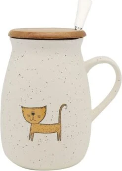 TuYines Tasse à Café Avec Couvercle Chat Tasse Cappuccino Tasse à Café En Céramique Avec Cuillère 380 Ml Tasse Drôle Lait Café Style D -Cuisine Fournitures Magasin 860x1200 6