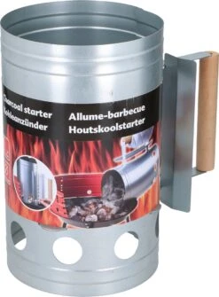 Briquettes Pour BBQ /allume-charbon Avec Manche En Bois 27 Cm - Avec Pelle à Charbon Noir 37 Cm -Cuisine Fournitures Magasin 885x1200 4