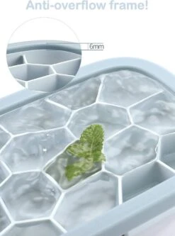 Seau à Glace | Box Réfrigérant | Bac à Glaçons En Siliconen | Avec Scoop Gratuit | Bleu -Cuisine Fournitures Magasin 889x1200 4