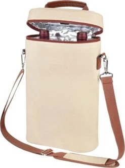 Intirilife Refroidisseur à Vin Sac De Transport Pour Vin, Champagne, Boissons - Refroidisseur De Bouteille Pour Voyages, Pique-nique, Sortie, Isolé