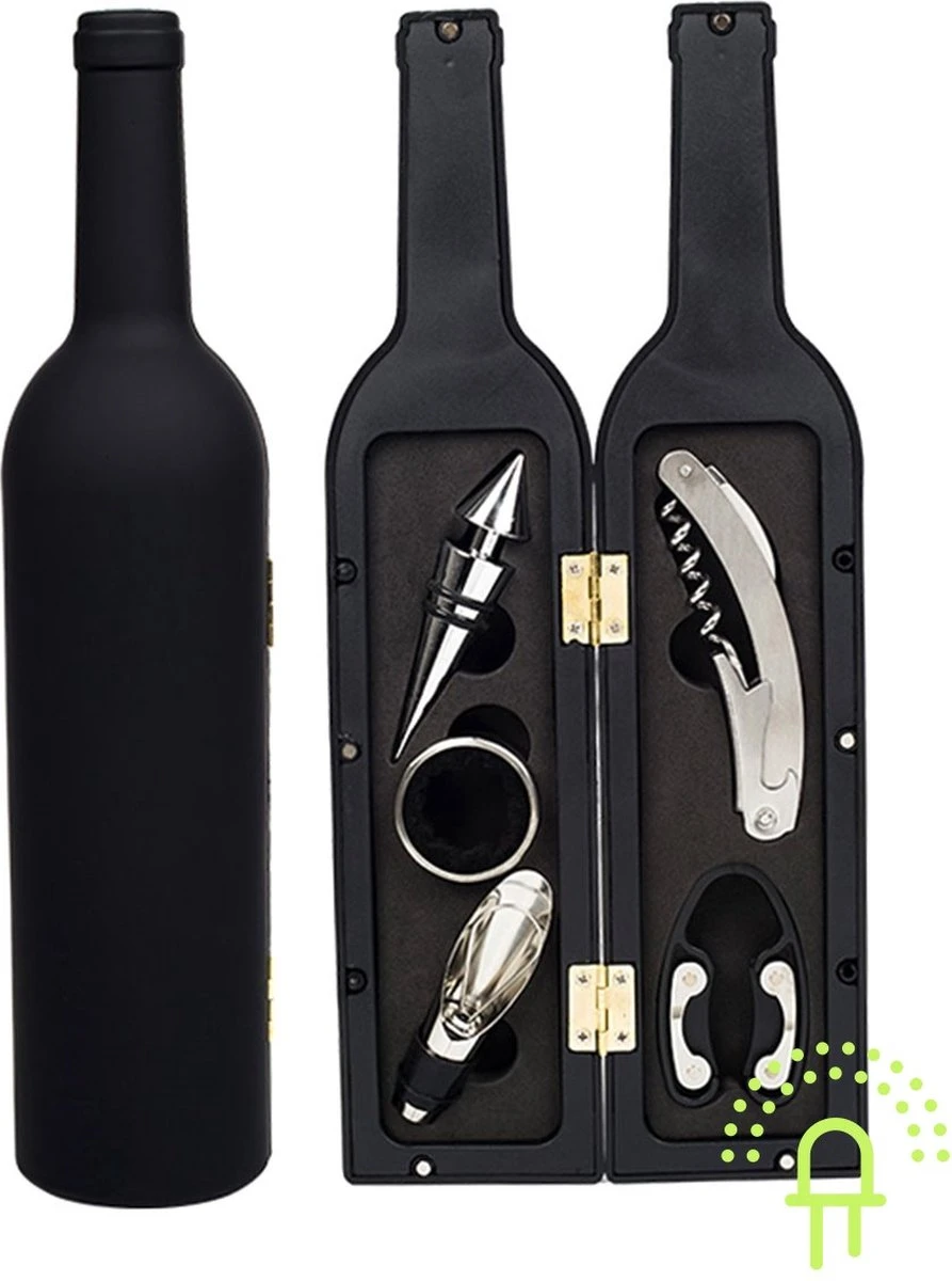 Ensemble D'accessoires Pour Le Vin De Luxe Lilaled Pour Les Gourmets Dans Un Emballage Cadeau De Luxe . Avec Couteau De Serveur, Coupe-papier, Bouchon De Luxe , Entonnoir Verseur, Anneau De Bouteille (récupérateur De Gouttes De Vin), 3 Ensemble D'accessoires Pour Le Vin De Luxe Lilaled Pour Les Gourmets Dans Un Emballage Cadeau De Luxe . Avec Couteau De Serveur, Coupe-papier, Bouchon De Luxe , Entonnoir Verseur, Anneau De Bouteille (récupérateur De Gouttes De Vin), – Image 3