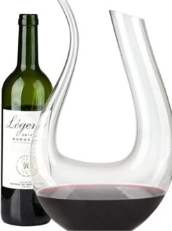 Onirique - Aérateur De Vin - Carafe à Vin - Carafe à Vin - Vin - Aérateur - Anti-goutte - Rapide - Décanter - Verseur De Carafe - Forme En U