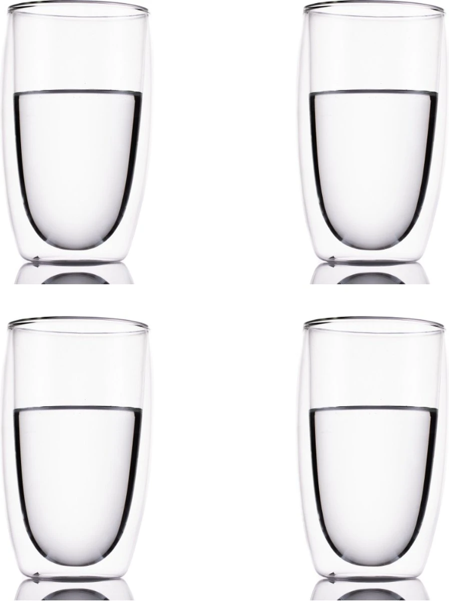 GLAEZ® Verres à Double Paroi - 4 Pièces - Verres à Café à Café Latte Macchiato - Tasses à Café/Verres à Thé - Verre Long Drink - Verre Mojito - Verre à Café Verres à Thé à La Main - Verres à Café Double Paroi - Set De 6 Pièces - 450 Ml 2 GLAEZ® Verres à Double Paroi - 4 Pièces - Verres à Café à Café Latte Macchiato - Tasses à Café/Verres à Thé - Verre Long Drink - Verre Mojito - Verre à Café Verres à Thé à La Main - Verres à Café Double Paroi - Set De 6 Pièces - 450 Ml – Image 2