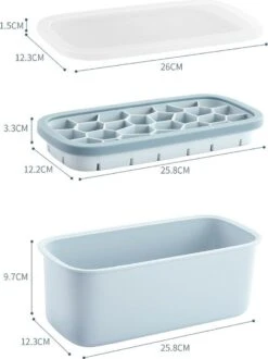 Seau à Glace | Box Réfrigérant | Bac à Glaçons En Siliconen | Avec Scoop Gratuit | Bleu -Cuisine Fournitures Magasin 898x1200