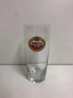Boîte De Sifflet En Verre Biconique En Verre à Bière Amstel 12x25cl Verre à Bière Fluutje Verres à Bière En Verre Temporairement Avec Rouleau Gratuit Tampons En Feutre Amstel