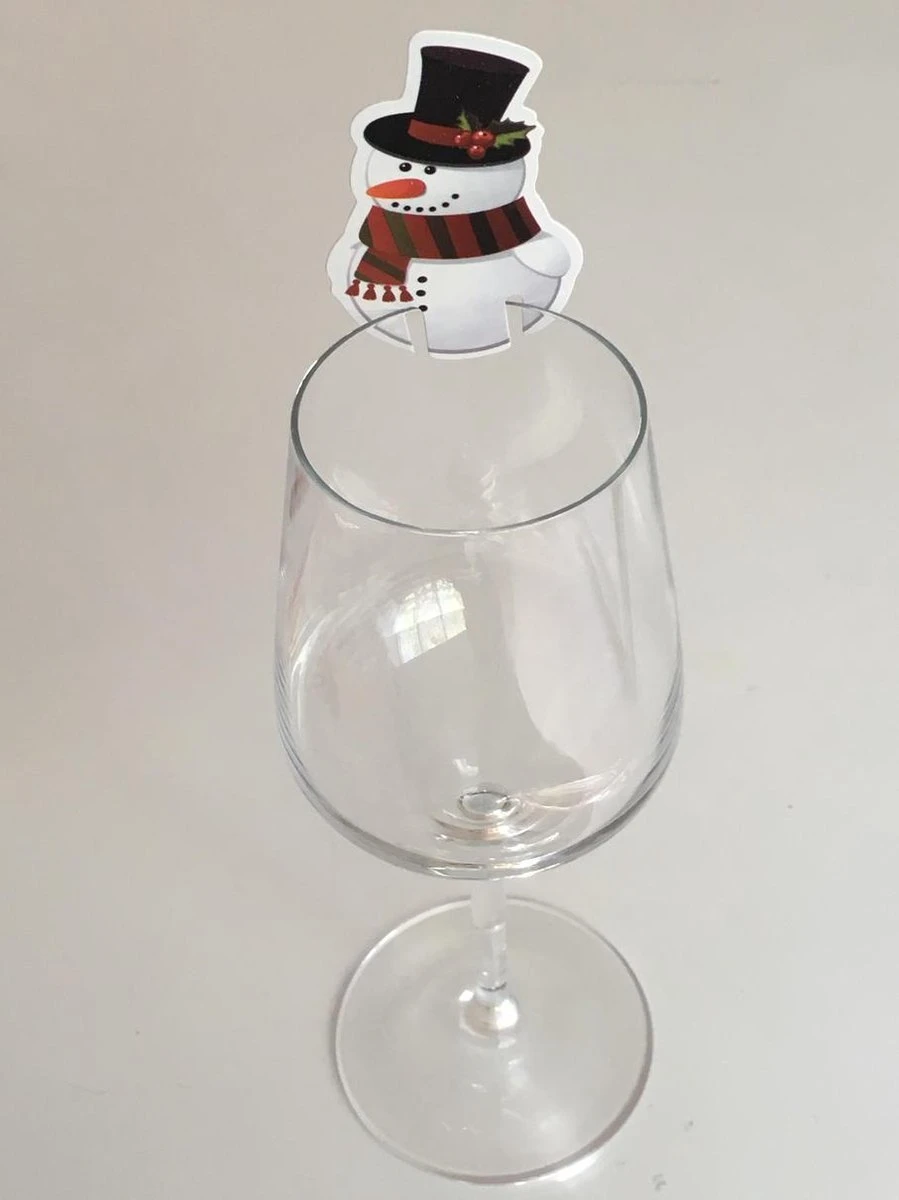 Noël - Décoration - Bonnet De Noel - Père Noël - Houx - Branche - Branche De Noël - Bonhomme De Neige - Glas à Vin - Verre - Fluut - Champagne - Décoration En Verre - 20 Pièces 5 Noël - Décoration - Bonnet De Noel - Père Noël - Houx - Branche - Branche De Noël - Bonhomme De Neige - Glas à Vin - Verre - Fluut - Champagne - Décoration En Verre - 20 Pièces – Image 5