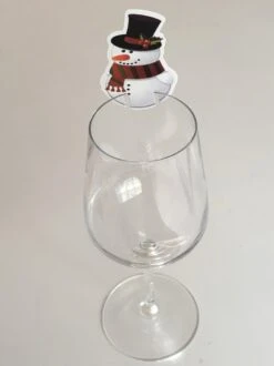 Noël - Décoration - Bonnet De Noel - Père Noël - Bonhomme De Neige - Renne - Glas à Vin - Verre - Fluut - Champagne - Décoration En Verre - 50 Pièces - Groot Paquet - Vin -Cuisine Fournitures Magasin 899x1200 30