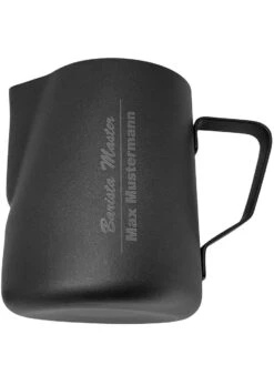 Expresso écarlate | Pot à Lait "L ' Art Modern Anthrazit" Avec Gravure Laser De Naam Personnel, Pour Latte Art Ou Cappuccino; En Acier Inoxydable 18/10 Avec Revêtement Antiadhésif; 600 Ml -Cuisine Fournitures Magasin 900x1200 14