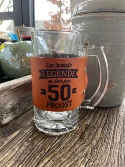 Chope De Bière Avec Le Texte; Une Légende Vivante Et Puis 50 PROOST / Fête Des Pères / Cadeau / Noël / Abraham / Anniversaire / Fête / Papa