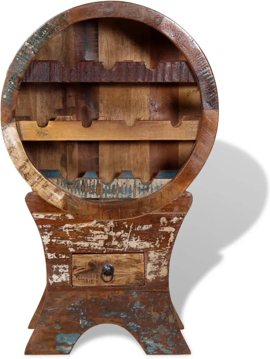 Prolenta Premium - Casier à Vin Pour 10 Bouteilles En Bois Massif Recyclé - Maison Et Jardin 3 Prolenta Premium - Casier à Vin Pour 10 Bouteilles En Bois Massif Recyclé - Maison Et Jardin – Image 3