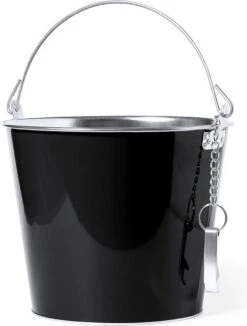 2x Seaux à Glace/seau à Bière Métal Noir - 6L - Seaux à Boissons - Refroidisseurs à Boissons - Refroidisseurs à Seaux à Vin -Cuisine Fournitures Magasin 908x1200