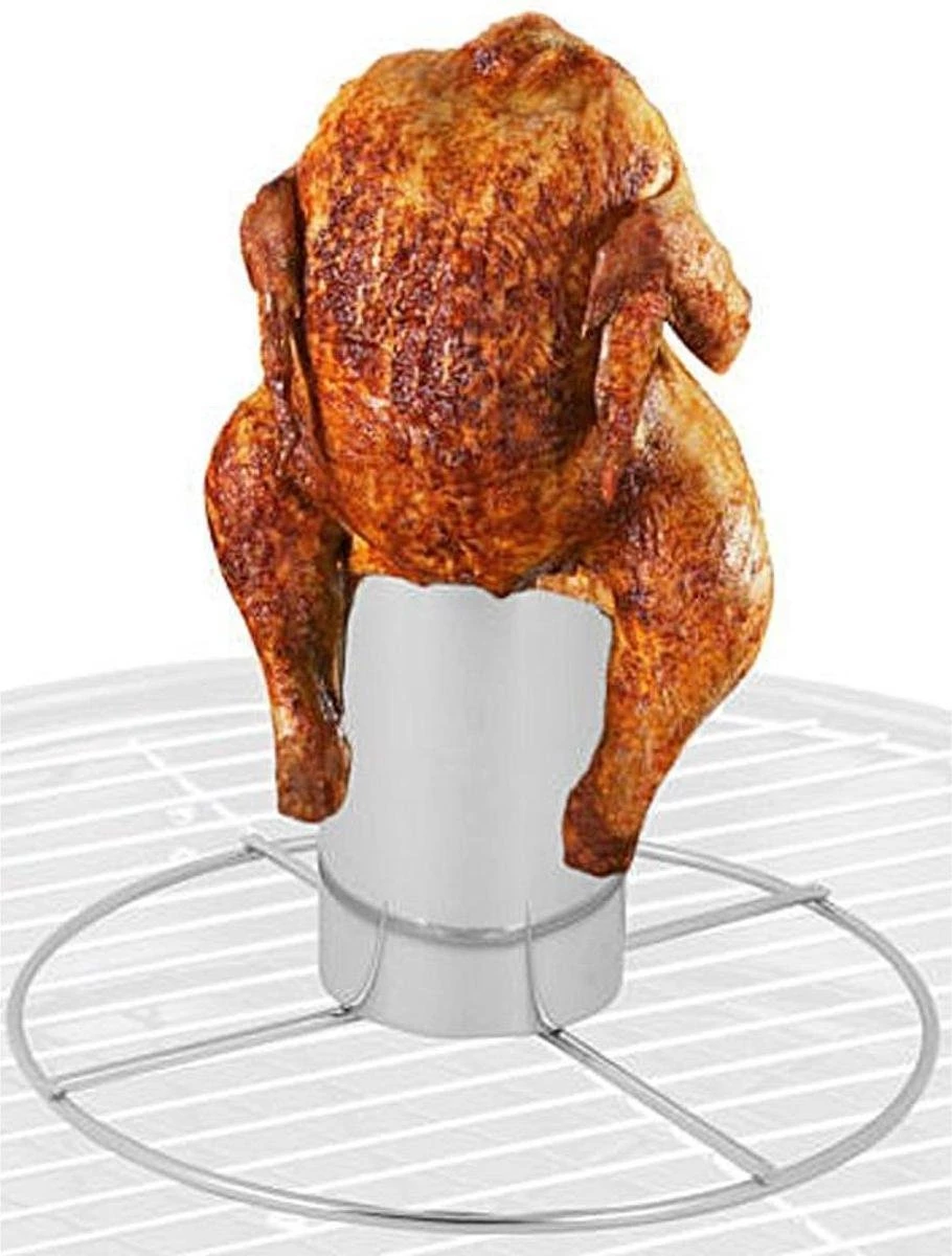 Porte-poulet BBQ ø 20x10cm Bol Liquide Pour Vapeur 8 Porte-poulet BBQ ø 20x10cm Bol Liquide Pour Vapeur – Image 8
