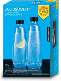 SodaStream - Pack De 2 Carafes En Verre 1L - Compatible Uniquement Avec SodaStream DUO -Cuisine Fournitures Magasin 914x1200 2