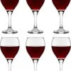 Verres à Vin Libbey Larme De Vin Rouge - 318 Ml / 31,8 Cl - 6 Pièces - Passe Au Lave-vaisselle - Intemporel - Qualité Forte