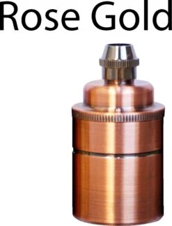 Lampe E27 Vintage Industrielle Or Rose Porte-Ampoule Lampe Rétro Antique