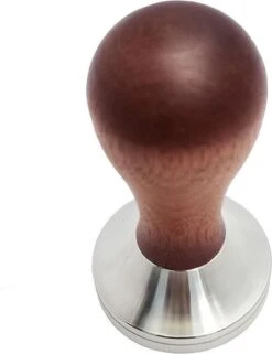 Cyrus Tamper Acier Inoxydable 58mm Manche En Bois - Outils Barista - Cyruscoffee - Tamper + Cadeau -Cuisine Fournitures Magasin 922x1200