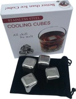 Pierres à Whisky Blocs De Glace - Pierres à Whisky En Acier Inoxydable - Cubes De Glace à Whisky Ice Cub Cooling Stones