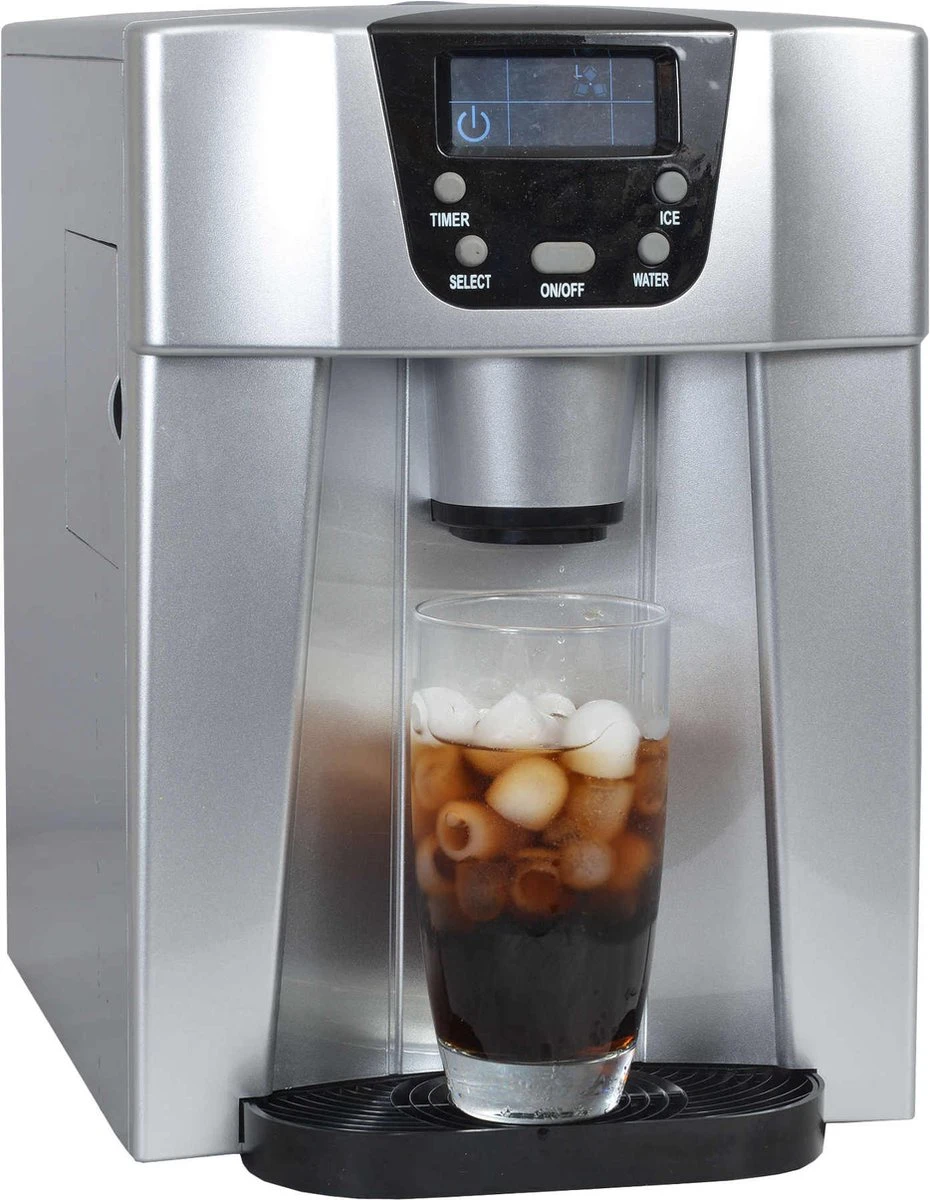 KITCHENCHEF HBZ12EAU Machine à Glaçons - Argent 1 KITCHENCHEF HBZ12EAU Machine à Glaçons - Argent