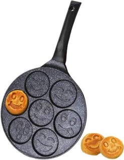 Orion Eye, Diamètre 27 Cm, Poêle à œufs Frits Pour 7 œufs, Poêle à Crêpes Pour Gaz, Pour Induction, Avec Revêtement Antiadhésif -Cuisine Fournitures Magasin 931x1200 1