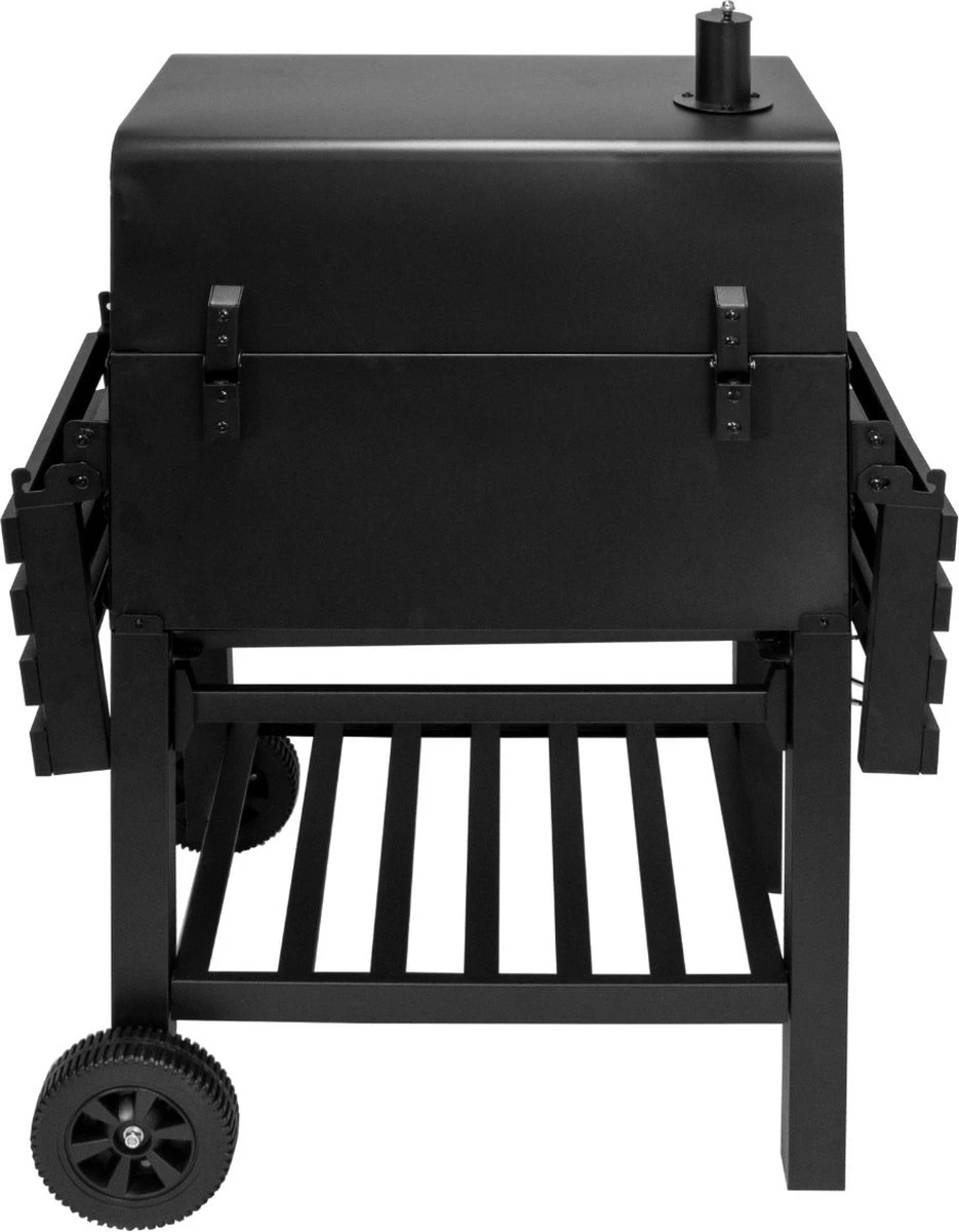 BBQ Grill XL Smoker Jardin - Barbecue à Charbon De Bois De Bois - Y Compris Housse De Pluie - Brosse Métallique - Espace De Rangement Rabattable 3 BBQ Grill XL Smoker Jardin - Barbecue à Charbon De Bois De Bois - Y Compris Housse De Pluie - Brosse Métallique - Espace De Rangement Rabattable – Image 3
