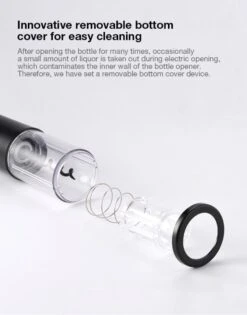 Tire-bouchon électrique - Tire-bouchon - Ouvre-bouteille électrique - Ouvre-bouteille électrique - Tire-bouchon électrique - Vin - Zwart -Cuisine Fournitures Magasin 941x1200