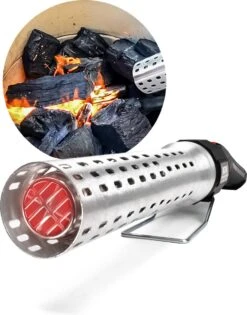 Briquet DistinQ BBQ Briquet - Démarreur électrique Au Charbon De Bois Pour Barbecue, Gril Et Cheminée - Cadeau De Vaderdag De 2000 Watt