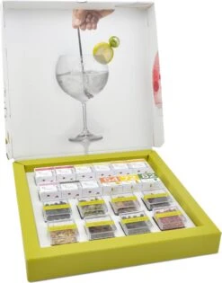 Partybox Te Tonic 24 Infusions Et 8 Plantes Pour Préparer Des Cocktails à Base De Gin Et Tonic. Les Herbes Sont Spécialement Sélectionnées Pour Le Gin