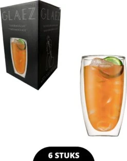 Verre GLAEZ® à Double Paroi - Verres à Verres à Café Latte Macchiato - Tasses à Café / Verres à Thé - Longdrinkglas - Mojitoglas - Verre à Café Verres à Thé à La Bouche - Verres à Café à Double Paroi - Lave-vaisselle - 450 Ml -Cuisine Fournitures Magasin 943x1200 1