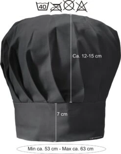 KARIBAN Ensemble Cadeau - Tablier Cadeau - Cadeau D'âge - Tablier Texte - Tablier De Cuisine - Tablier BBQ + Chapeau Toque - Noir - Imprimé Avec Awesome - Avec L'âge - 40 -Cuisine Fournitures Magasin 944x1200 6