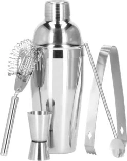 Ensemble De Cocktails Set | Set De 5 Shakers à Cocktails | Y Compris Boîte-cadeau | ACIER INOXYDABLE | 750 Ml | Couleur Argent -Cuisine Fournitures Magasin 945x1200 1