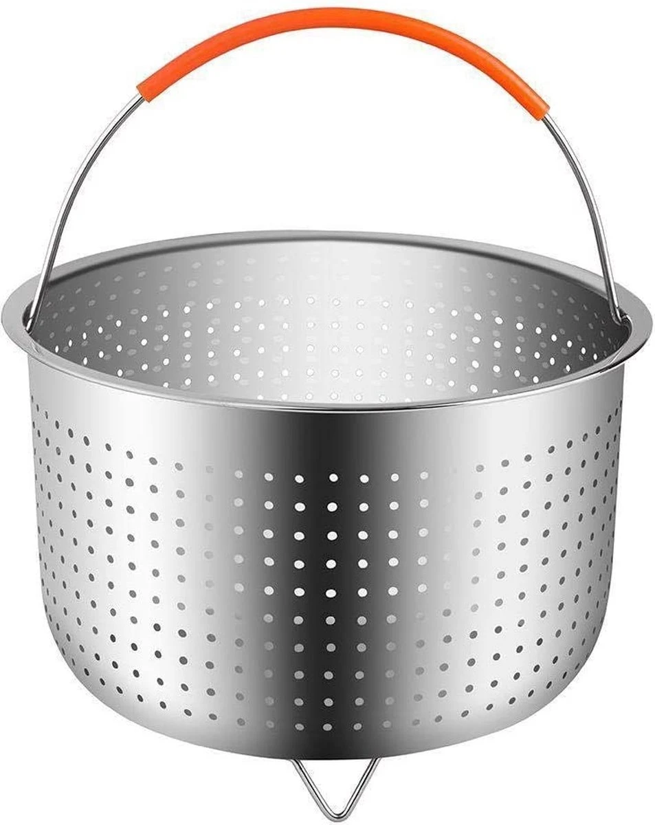 Panier Vapeur Inox, Accessoires Autocuiseur, Insert Inox Avec Poignée Silicone, Raccord Autocuiseur, Autocuiseur Pour Casseroles, Marmites, Autocuiseur, Cuisson Vapeur Légumes, Fruits, Oeufs 1 Panier Vapeur Inox, Accessoires Autocuiseur, Insert Inox Avec Poignée Silicone, Raccord Autocuiseur, Autocuiseur Pour Casseroles, Marmites, Autocuiseur, Cuisson Vapeur Légumes, Fruits, Oeufs