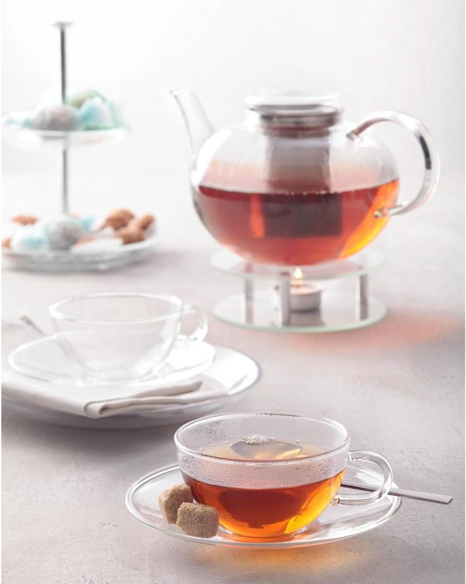 Rechaud - Plaque Chauffante Porte-théière - En Acier Inoxydable Et Verre - Vous Pouvez Garder Votre Thé Merveilleusement Chaud à Tout Moment De La Journée. 2 Rechaud - Plaque Chauffante Porte-théière - En Acier Inoxydable Et Verre - Vous Pouvez Garder Votre Thé Merveilleusement Chaud à Tout Moment De La Journée. – Image 2