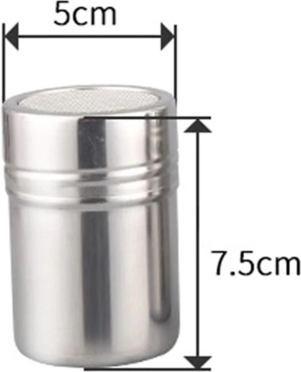 Set' écarteurs à Cappuccino / Cacao En Acier Inoxydable - Avec Modèles De Café / Cacao Et Cuillère à Tools Barista 6 Set' écarteurs à Cappuccino / Cacao En Acier Inoxydable - Avec Modèles De Café / Cacao Et Cuillère à Tools Barista – Image 6