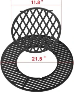 Grille De Cuisson En Fonte Onlyfire Pour Barbecue à Charbon Weber Gourmet BBQ System, 57 Cm -Cuisine Fournitures Magasin 976x1200 3