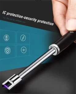 Drphone PS4 - Rotation 360 - Zwart - Briquet Plasma Long électrique Usb - Coupe-vent - Sans Flamme - Briquet Bougie -Cuisine Fournitures Magasin 978x1200 2