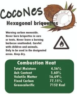 Briquettes De Noix De Coco 10 KG - Briquettes Hexagonales - Briquettes De Noix De Coco - BBQ 7 Briquettes De Noix De Coco 10 KG - Briquettes Hexagonales - Briquettes De Noix De Coco - BBQ -Cuisine Fournitures Magasin 978x1200 3
