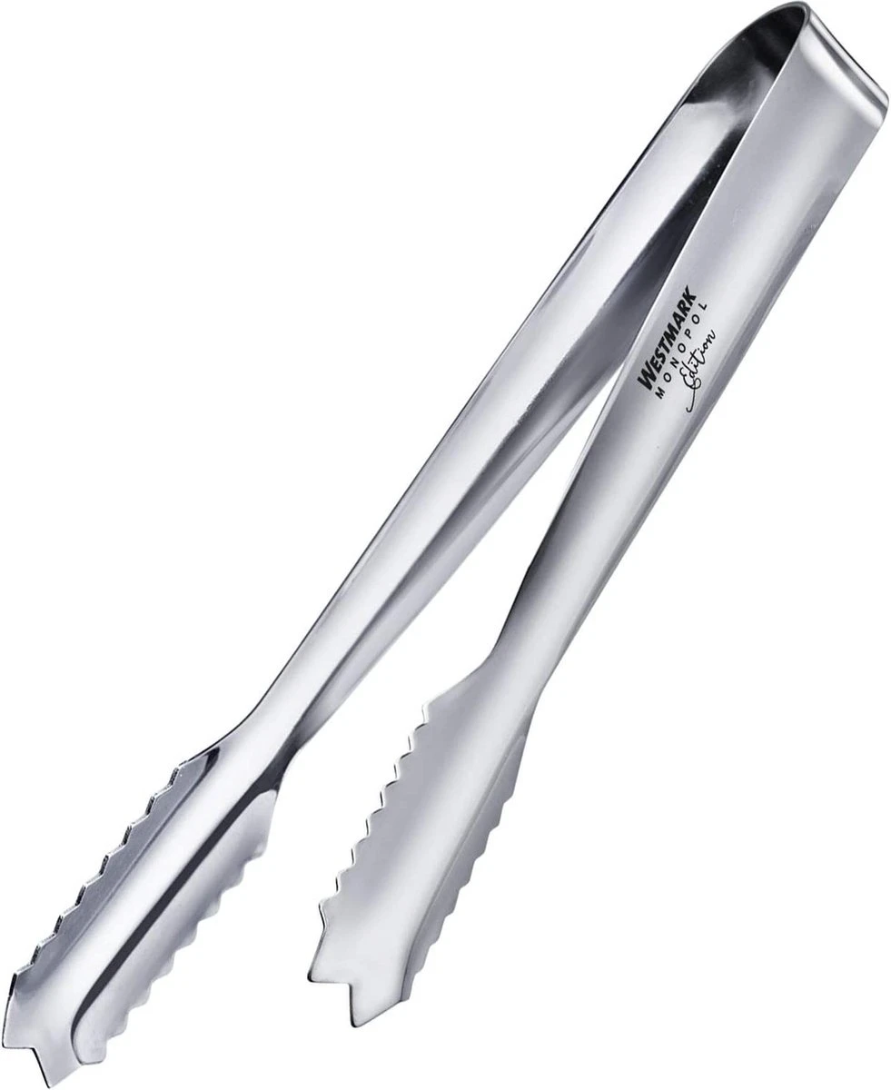 Westmark Pince à Glaçons/sucre/servir, édition Monopoly, Longueur : 18 Cm, Acier Inoxydable, Arctica, Argent, 62763360 1 Westmark Pince à Glaçons/sucre/servir, édition Monopoly, Longueur : 18 Cm, Acier Inoxydable, Arctica, Argent, 62763360
