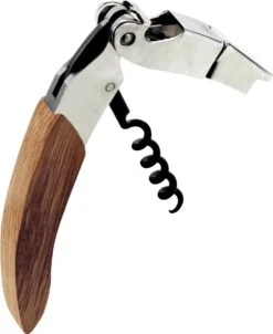 LIGNE W - ORIGINE - COUTEAU DE SOMMELIER OUVRE BOUTEILLE DE LUXE VERITABLE FÛT DE CHÊNE FINITION NATURELLE