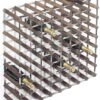 RTA Wineracks - Casier à Vin 72 Bouteilles - Acier Galvanisé - Chêne Foncé - 72 Bouteilles 9x8 - Kit De Bricolage