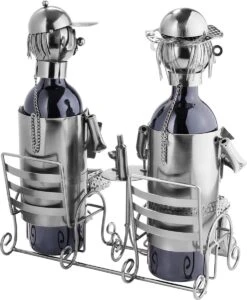 Brubaker Porte-bouteille Couple Sculpture En Métal Cadeau Avec Carte-cadeau 10 Brubaker Porte-bouteille Couple Sculpture En Métal Cadeau Avec Carte-cadeau -Cuisine Fournitures Magasin 987x1200 4