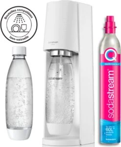SODASTREAM TERRABILV - Machine TERRA Witte Pack 2 Flacons LV + 1 Bonbonne D'échange CQC