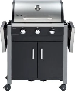 Barbecue à Gaz Enders Chicago 3 - Zwart - Surface De Cuisson 60x42 Cm - 28 KG - Grille De Cuisson En Acier émaillé - Bbq - -Cuisine Fournitures Magasin 988x1200