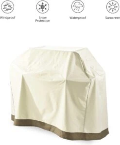 Lumaland - Housse De Protection Pour Mobilier De Jardin - Housse étanche Pour Barbecue - 133 (H) X 182,9 (L) X 68 (P) Cm - Oxford 600D - Beige